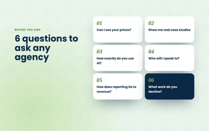 Hiring a marketing agency? Ask these 6 questions first